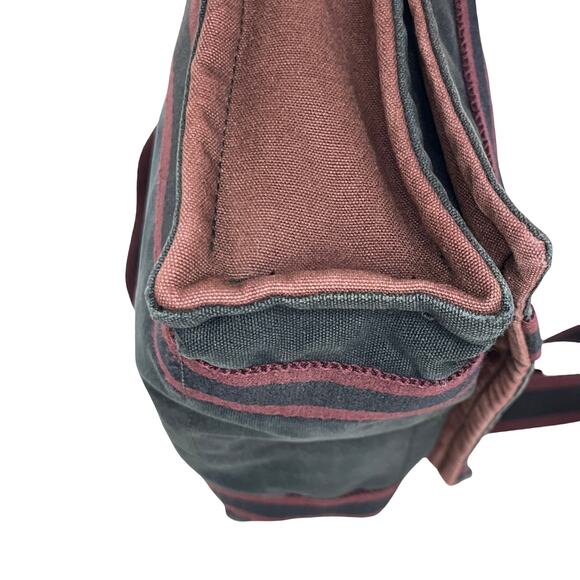 Hermès Fourre Tout Messenger Bag Burgundy and Black Canvas Crossbody - Picture 16 of 16